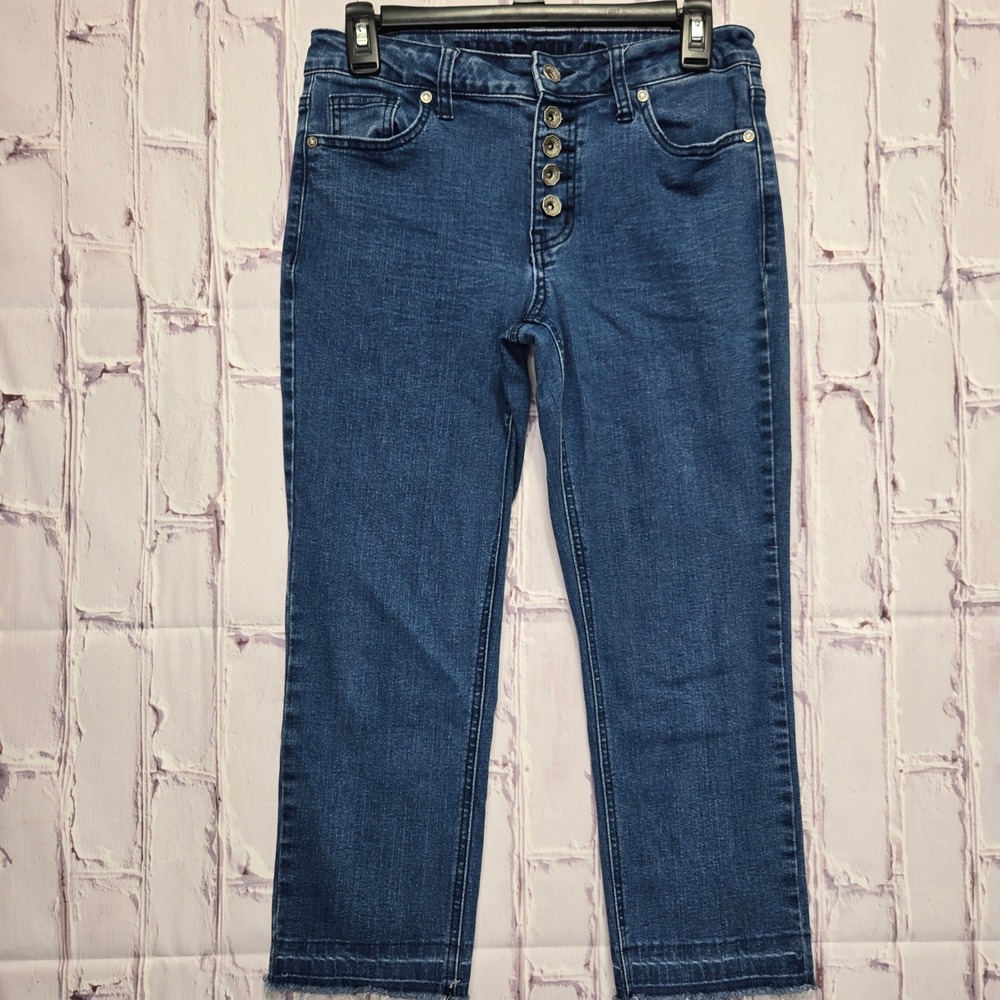 Hydraulic‎ Nolita Slim Straight Curvy Jeans Medium Wash Button Fly Size 4